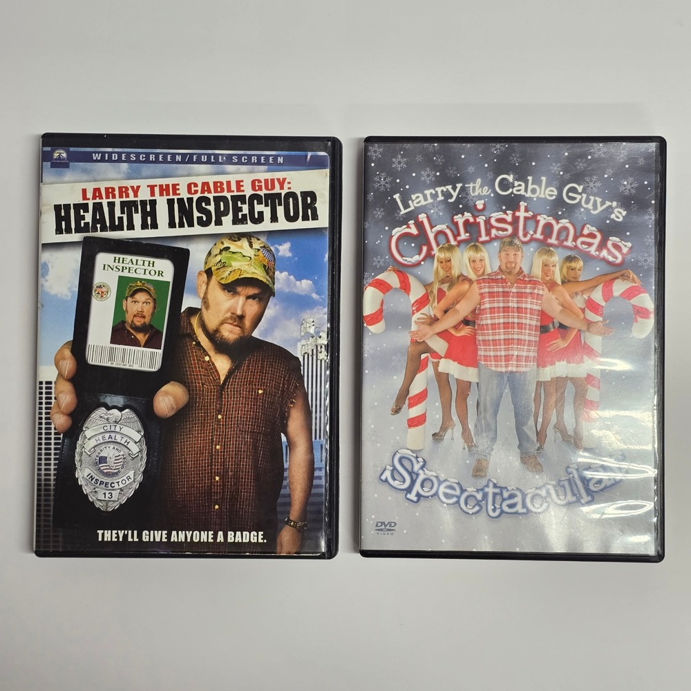 Larry‎ the Cable Guy Health Inspector & Christmas Spectacular DVD Bundle Comedy